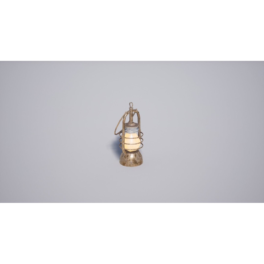 Military Lamp 3D Model – Low Poly Game-Ready Asset, FBX, OBJ - View 10