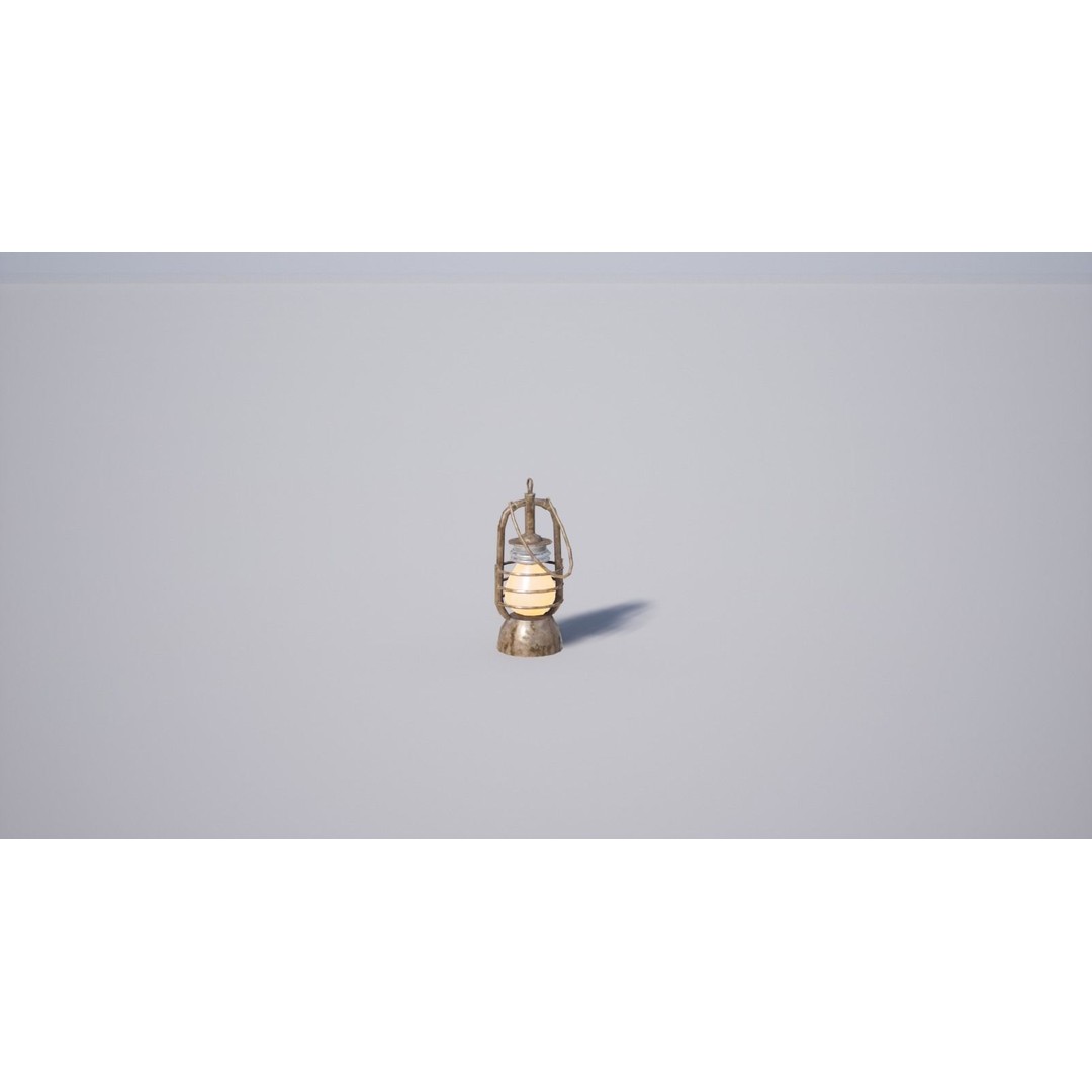 Military Lamp 3D Model – Low Poly Game-Ready Asset, FBX, OBJ - View 7