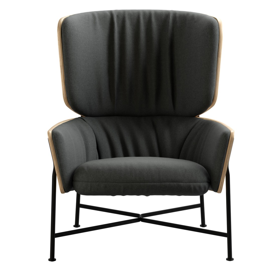 Caristo Armchair 3D Model – Stylish Indoor Armchair, PBR Textures