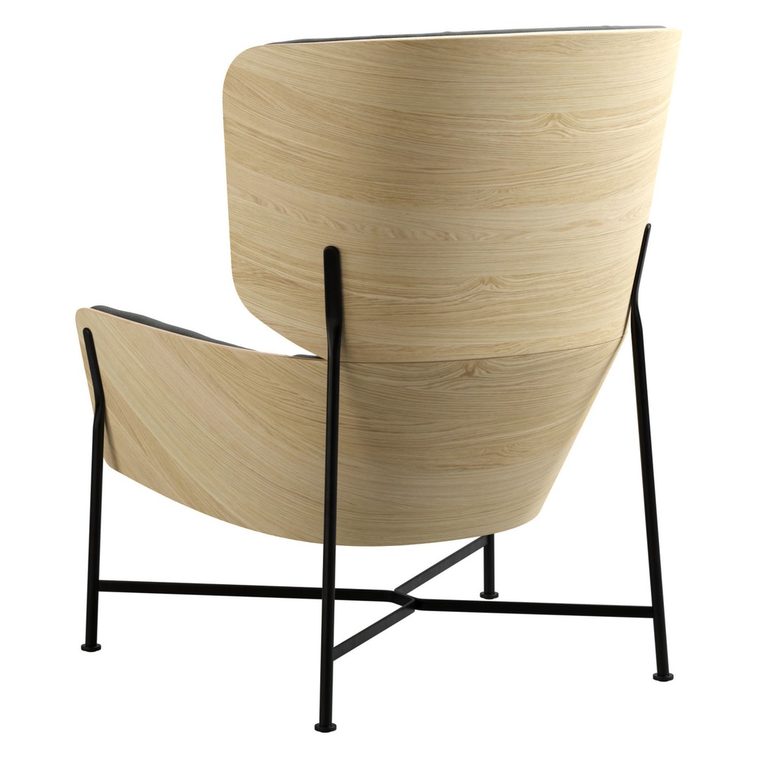 Caristo Armchair 3D Model – Stylish Indoor Armchair, PBR Textures - View 19