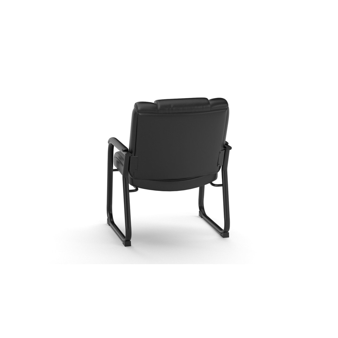 Flash Furniture Reception Chairs 3D Model – Black Leather Soft Armchair, FBX - View 27