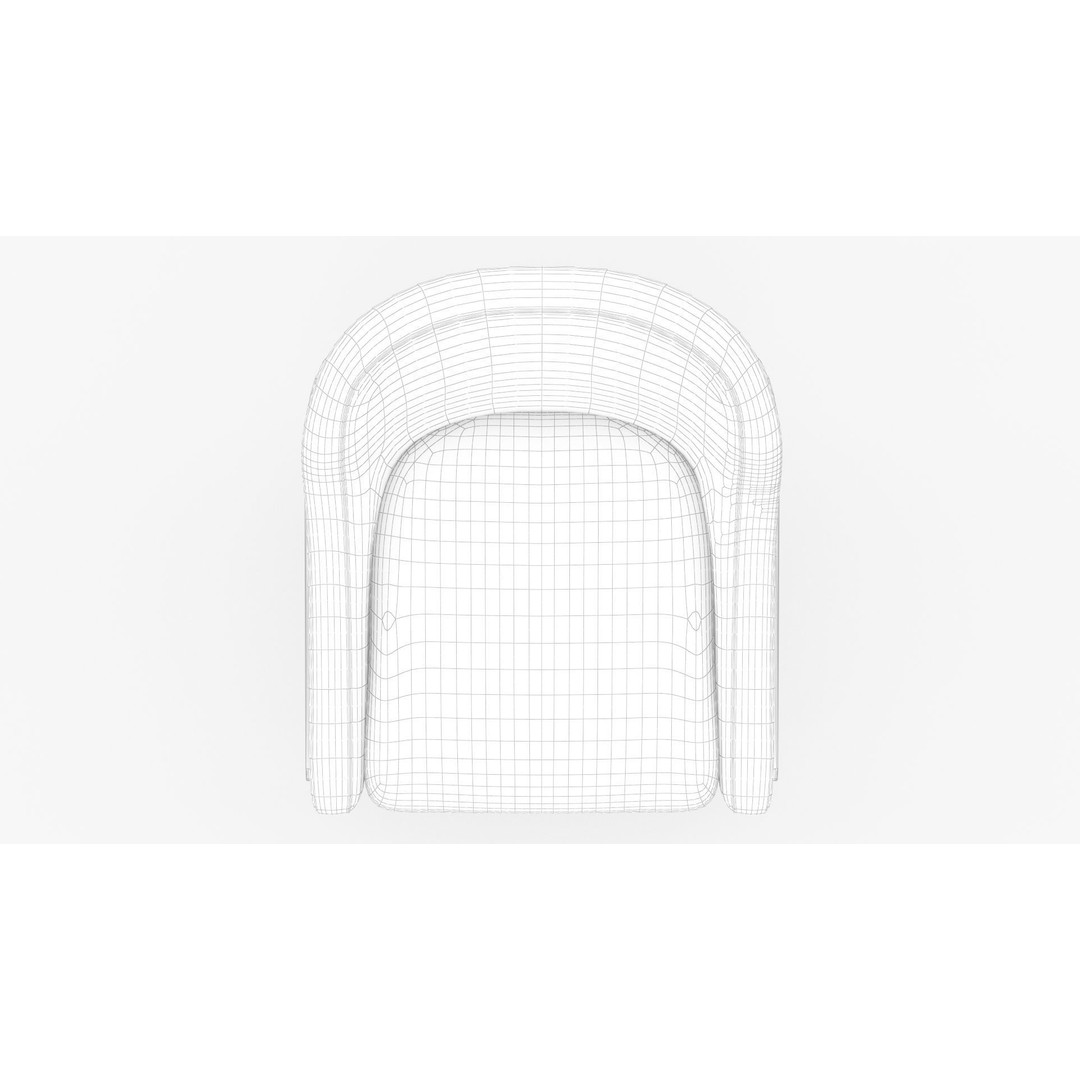IZOARD Upholstered Metal Chair 3D Model – High Quality PBR Asset, FBX - View 14