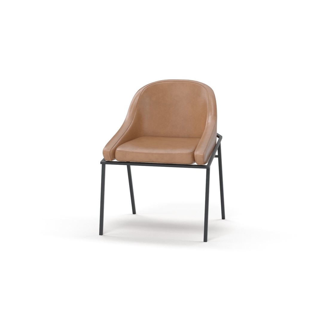 IZOARD Upholstered Metal Chair 3D Model – High Quality PBR Asset, FBX - View 16