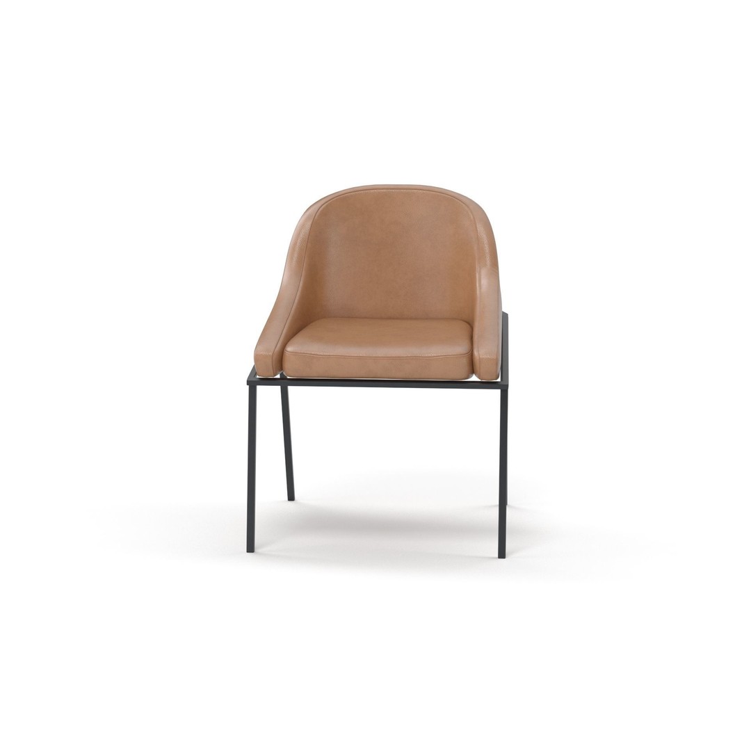 IZOARD Upholstered Metal Chair 3D Model – High Quality PBR Asset, FBX - View 17