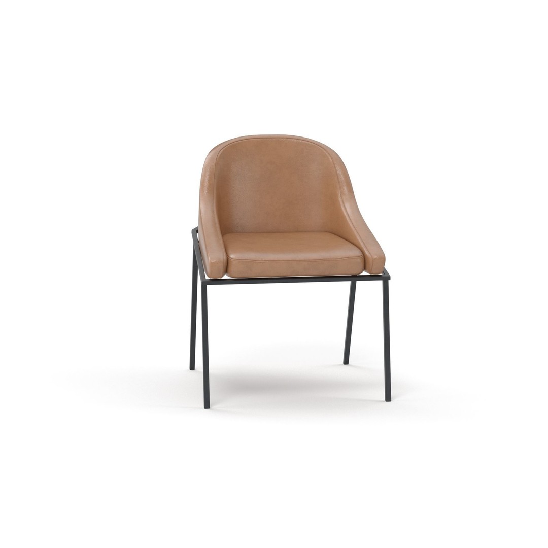 IZOARD Upholstered Metal Chair 3D Model – High Quality PBR Asset, FBX - View 18