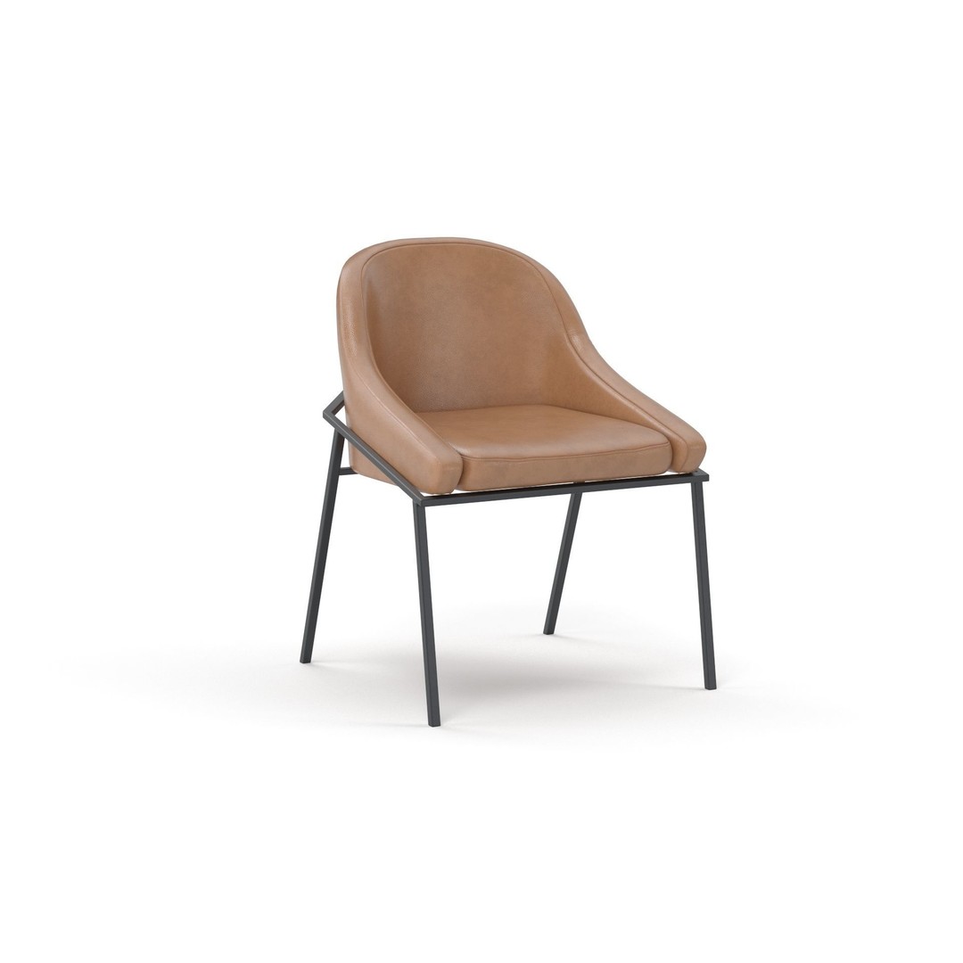 IZOARD Upholstered Metal Chair 3D Model – High Quality PBR Asset, FBX - View 19