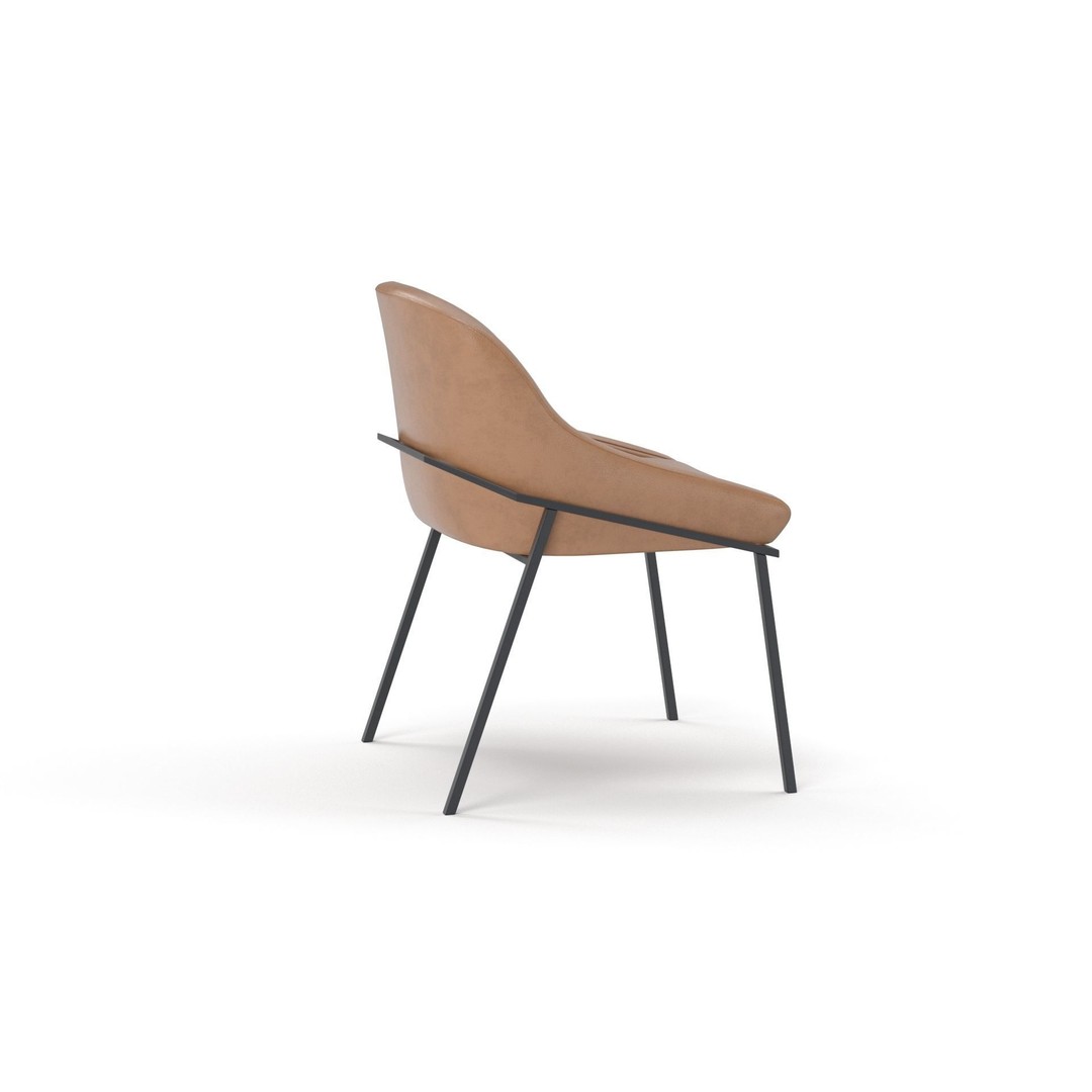 IZOARD Upholstered Metal Chair 3D Model – High Quality PBR Asset, FBX - View 22