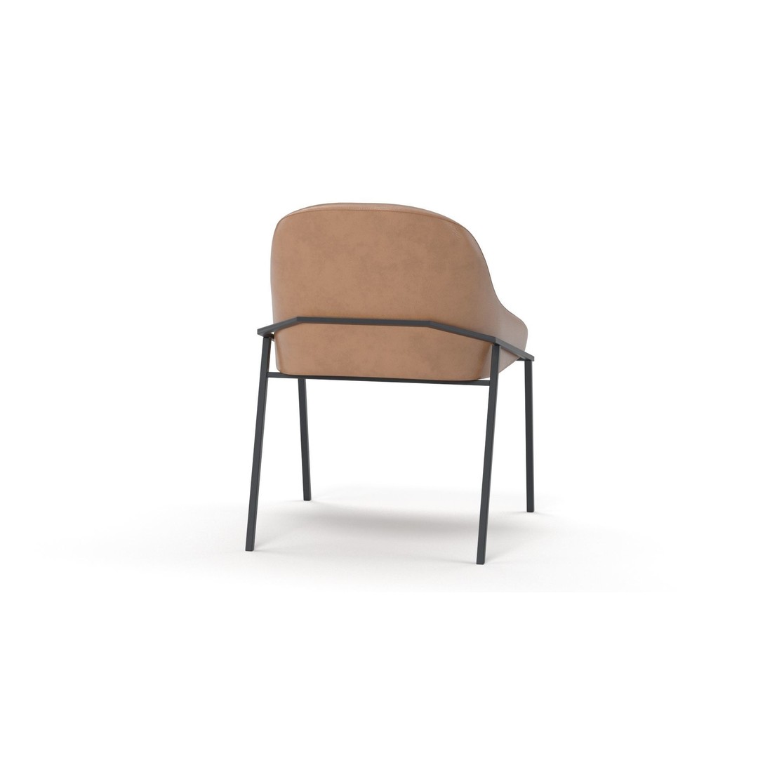 IZOARD Upholstered Metal Chair 3D Model – High Quality PBR Asset, FBX - View 24
