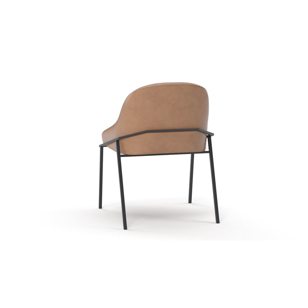 IZOARD Upholstered Metal Chair 3D Model – High Quality PBR Asset, FBX - View 25