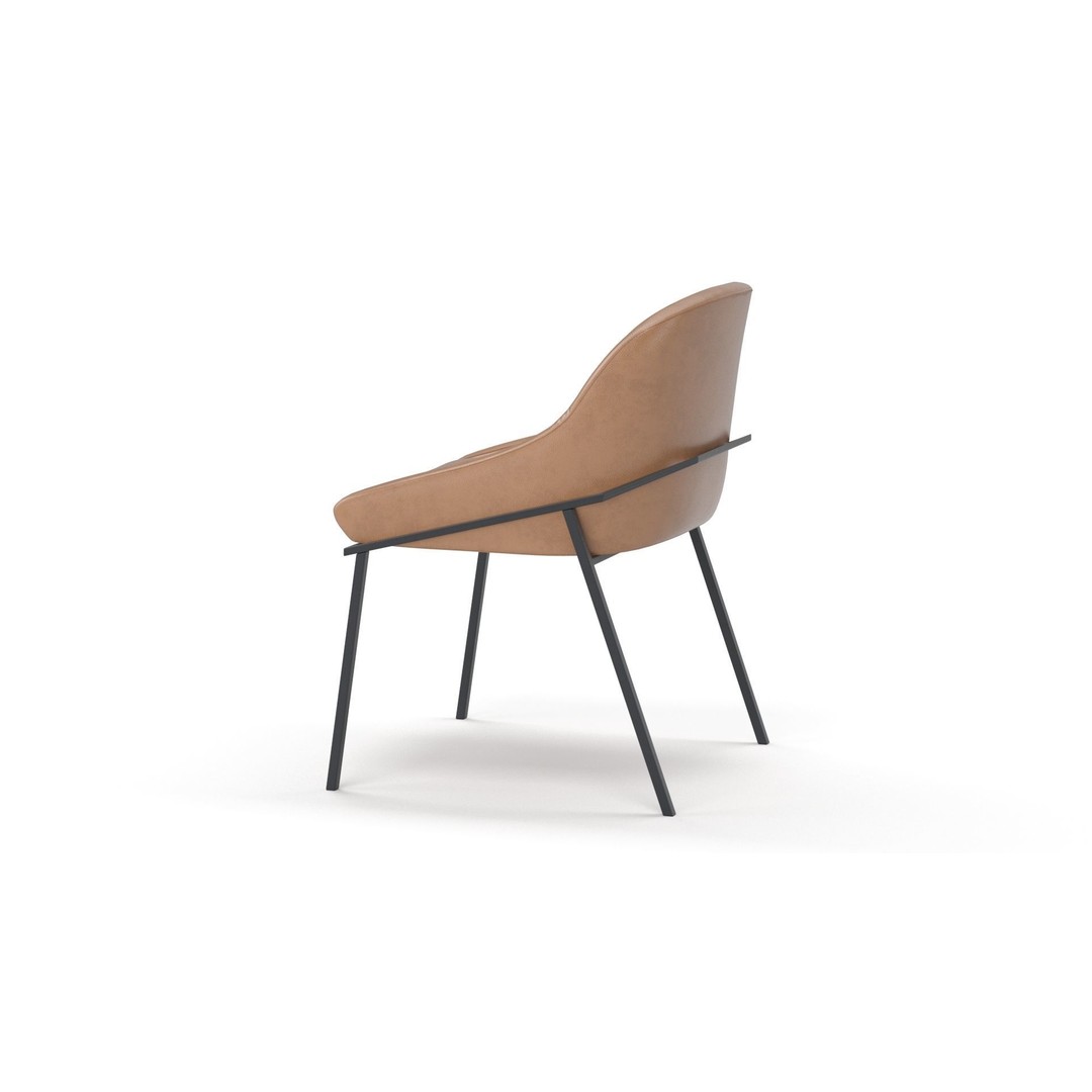 IZOARD Upholstered Metal Chair 3D Model – High Quality PBR Asset, FBX - View 27