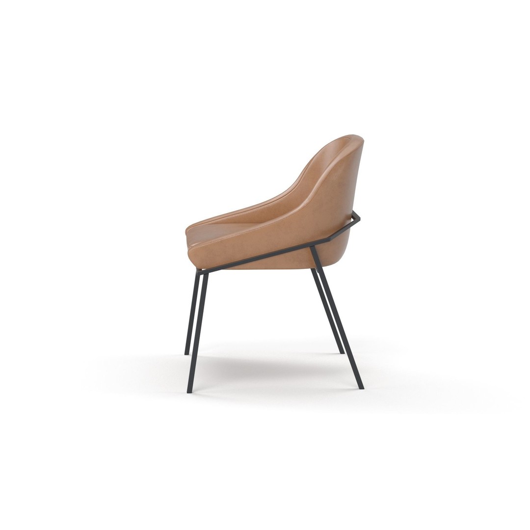 IZOARD Upholstered Metal Chair 3D Model – High Quality PBR Asset, FBX - View 28