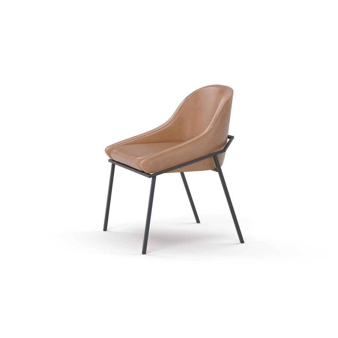 IZOARD Upholstered Metal Chair 3D Model – High Quality PBR Asset, FBX - View 29