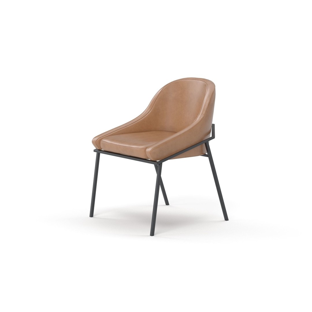 IZOARD Upholstered Metal Chair 3D Model – High Quality PBR Asset, FBX - View 30