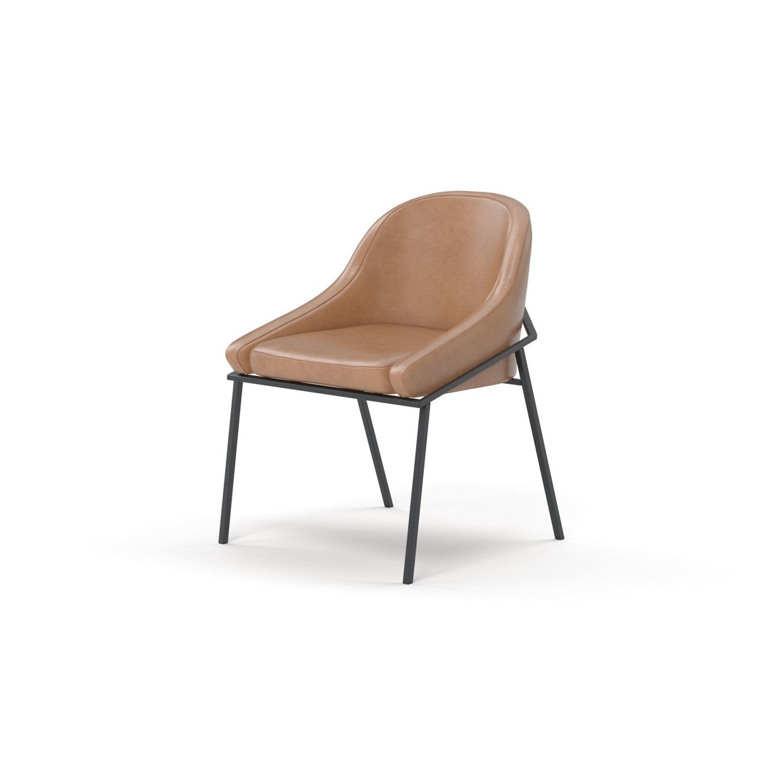 IZOARD Upholstered Metal Chair 3D Model – High Quality PBR Asset, FBX - View 31