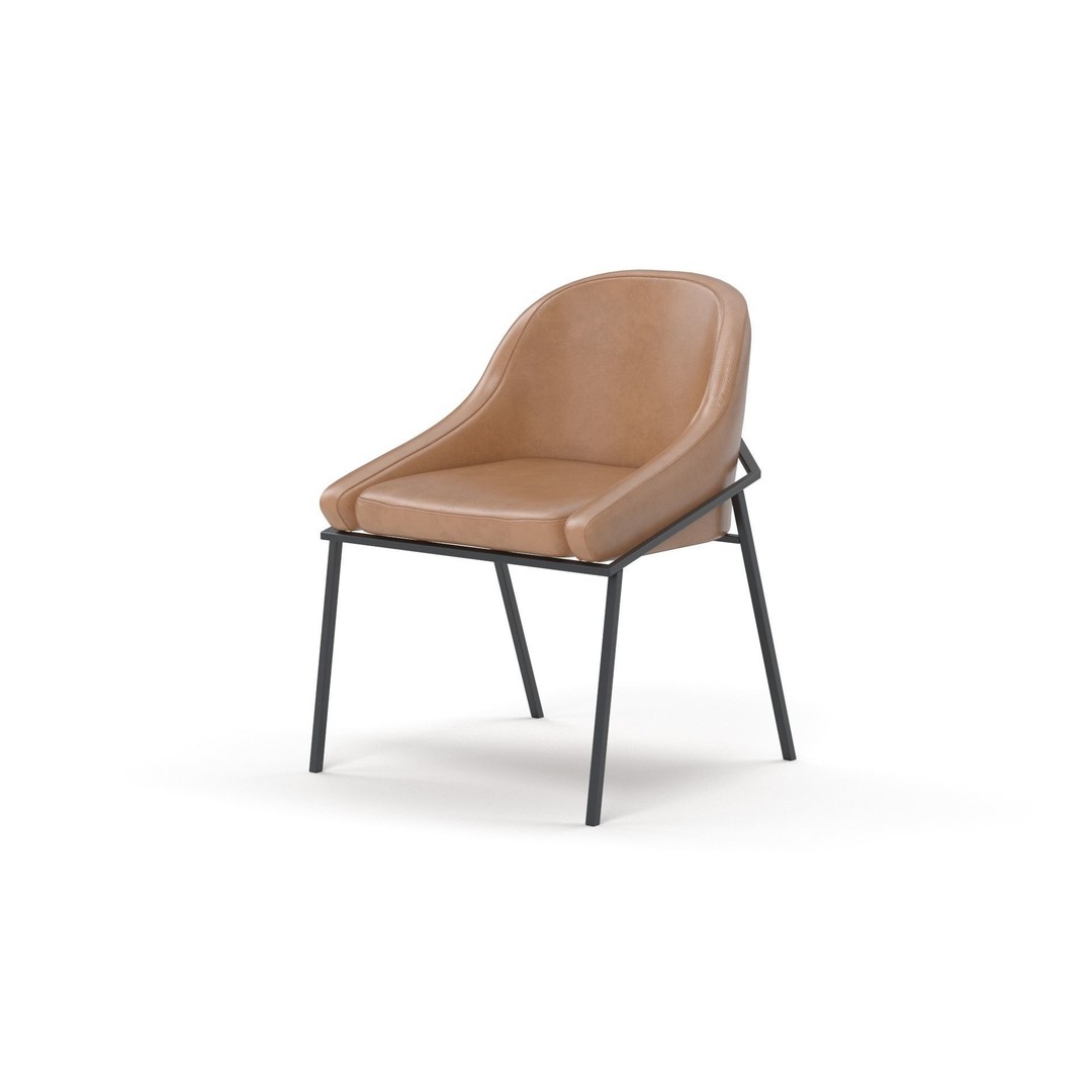 IZOARD Upholstered Metal Chair 3D Model – High Quality PBR Asset, FBX - View 32