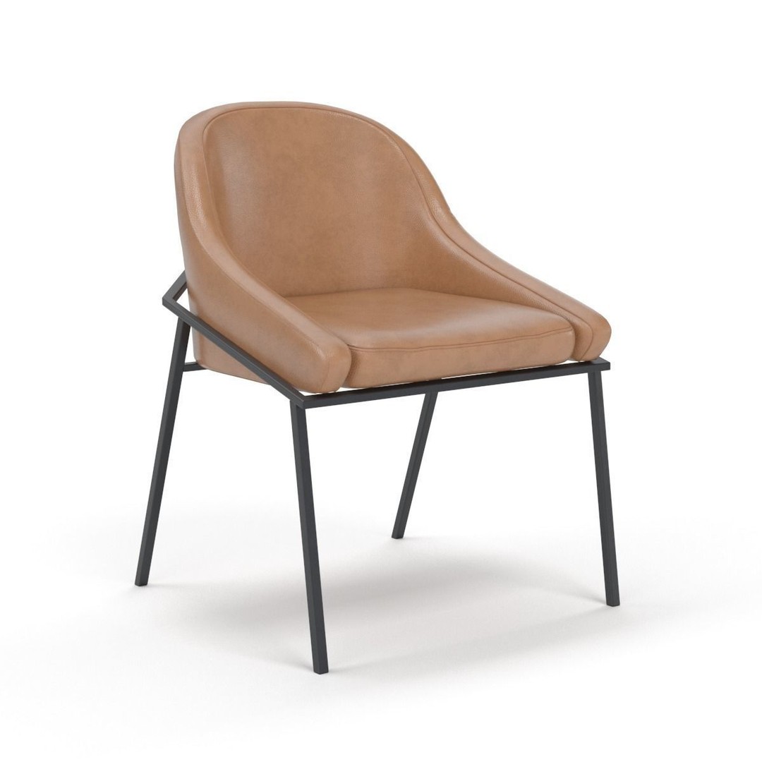 IZOARD Upholstered Metal Chair 3D Model – High Quality PBR Asset, FBX - View 33
