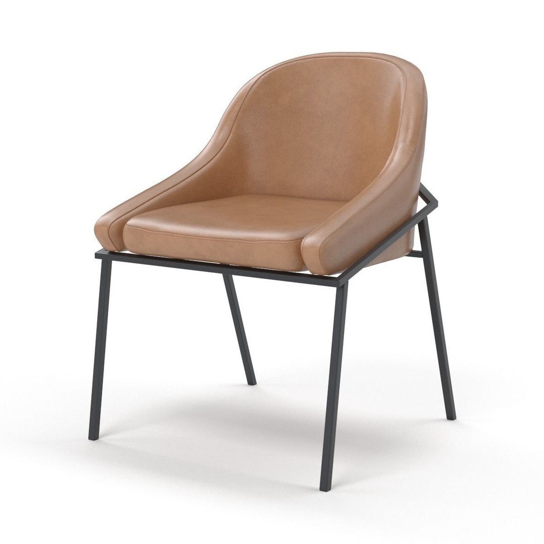 IZOARD Upholstered Metal Chair 3D Model – High Quality PBR Asset, FBX - View 34