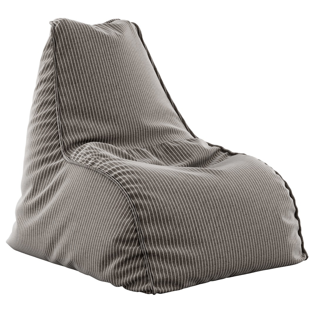 Bean Bag Chair & Pouf 3D Model – Modern Furniture, FBX - View 5