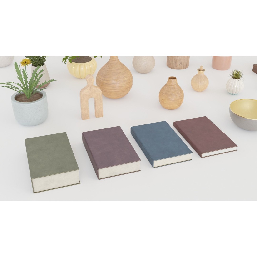 Decorative Interior Objects 3D Model – PBR Textures, FBX, OBJ Formats - View 10