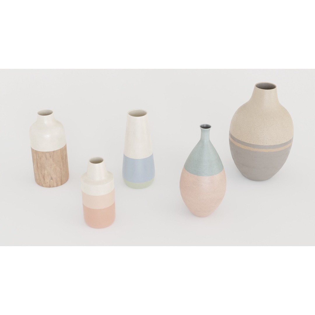 Decorative Interior Objects 3D Model – PBR Textures, FBX, OBJ Formats - View 14