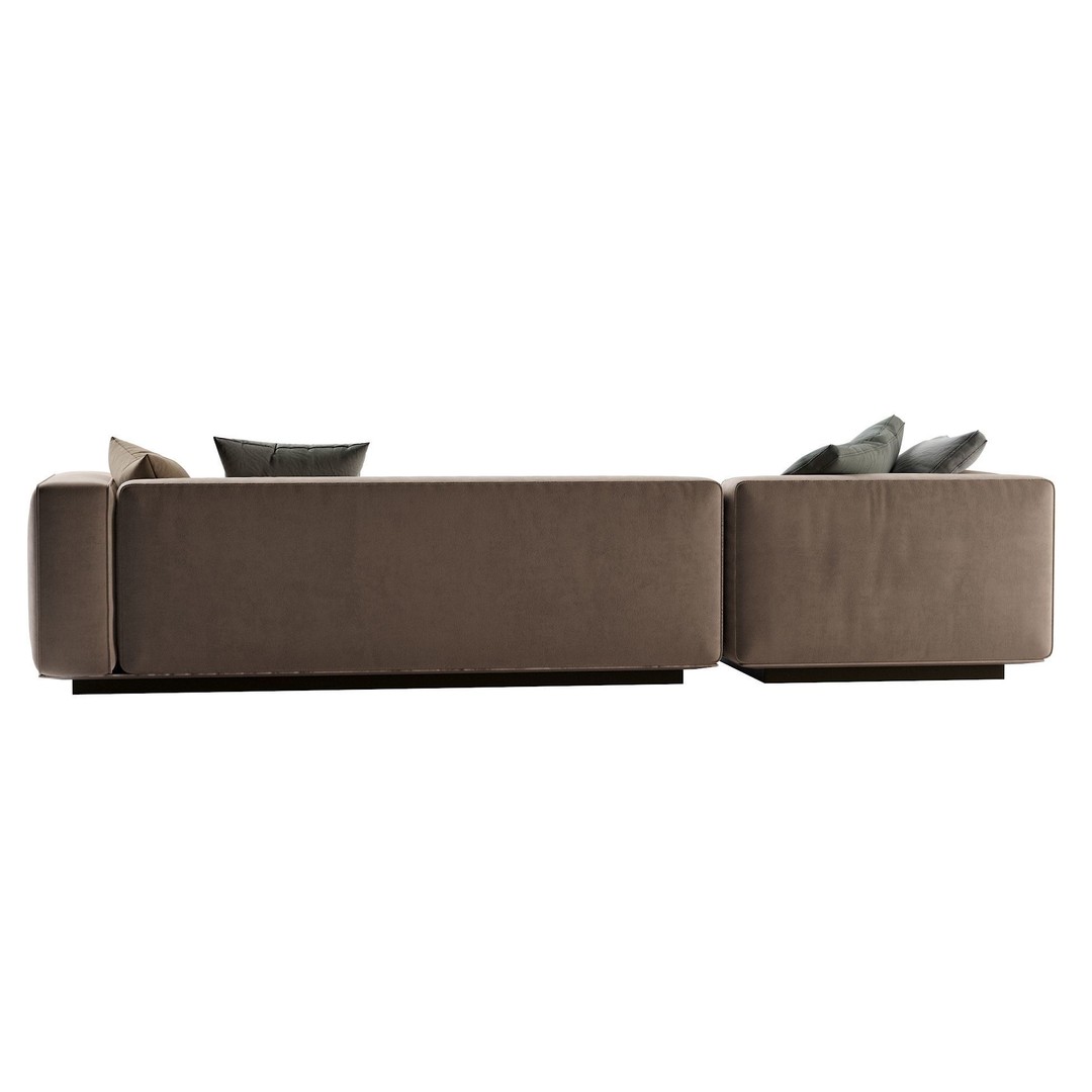 Flexform Grandmare Sofa 3D Model – Contemporary Furniture, FBX, OBJ - View 10