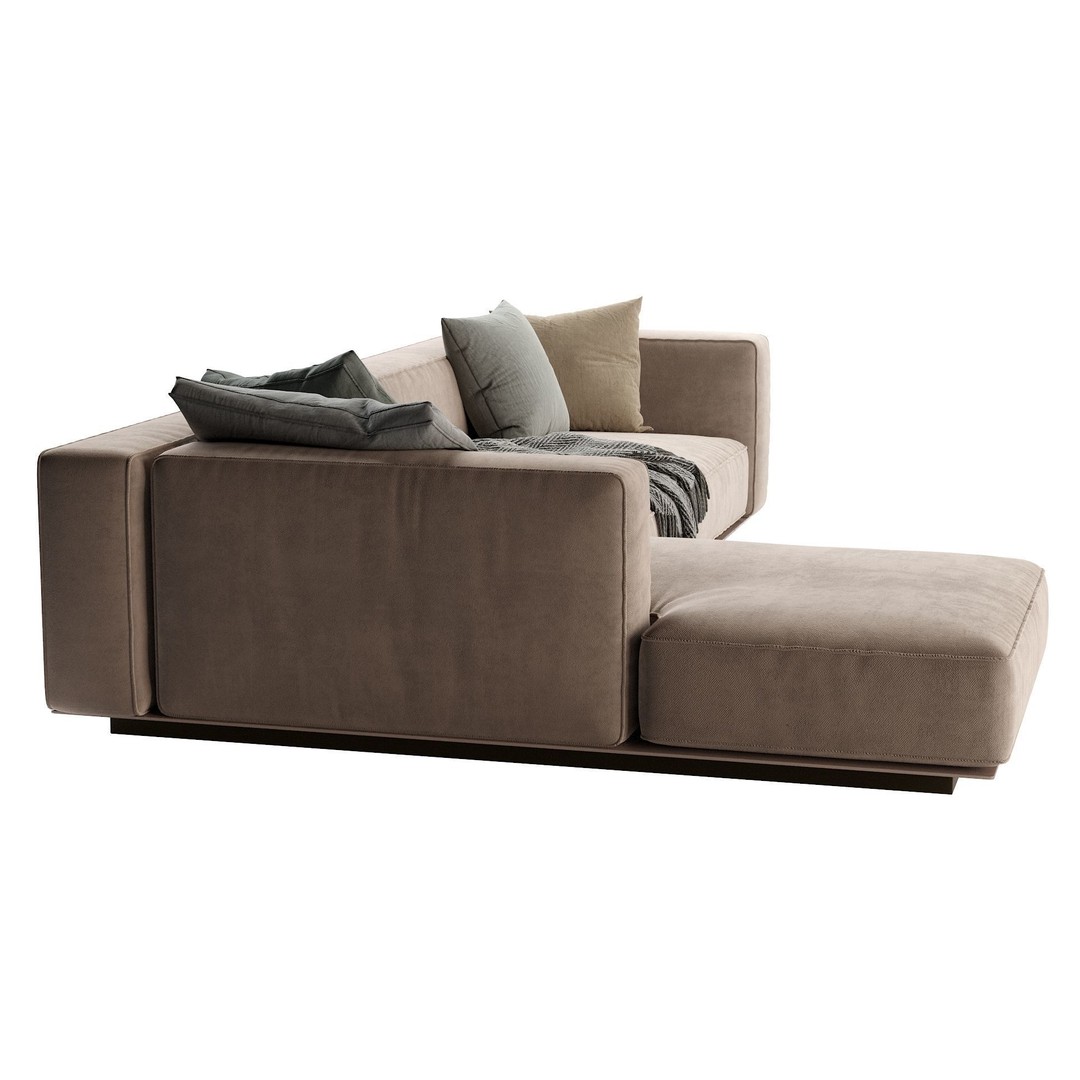 Flexform Grandmare Sofa 3D Model – Contemporary Furniture, FBX, OBJ - View 13