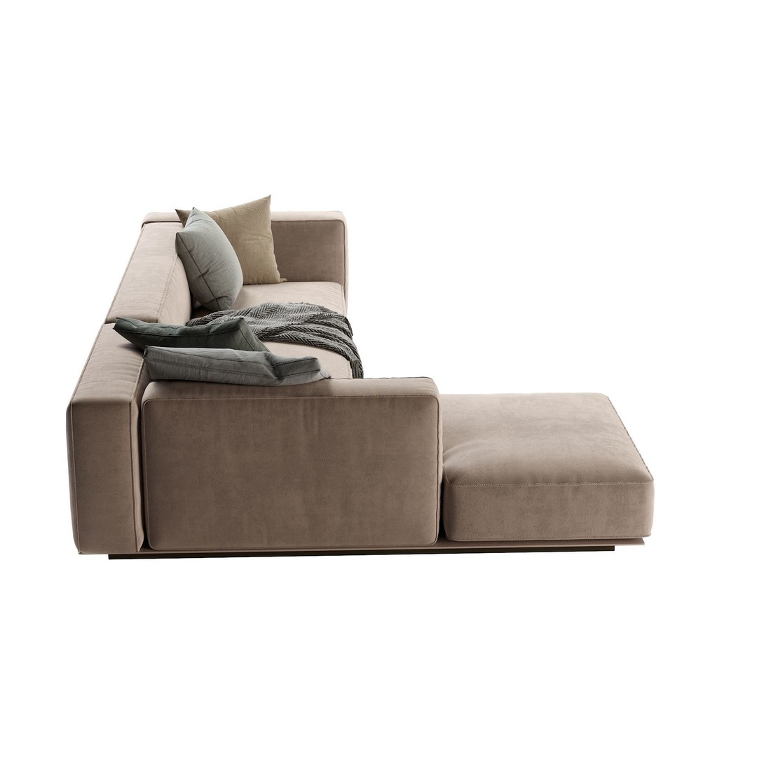 Flexform Grandmare Sofa 3D Model – Contemporary Furniture, FBX, OBJ - View 16