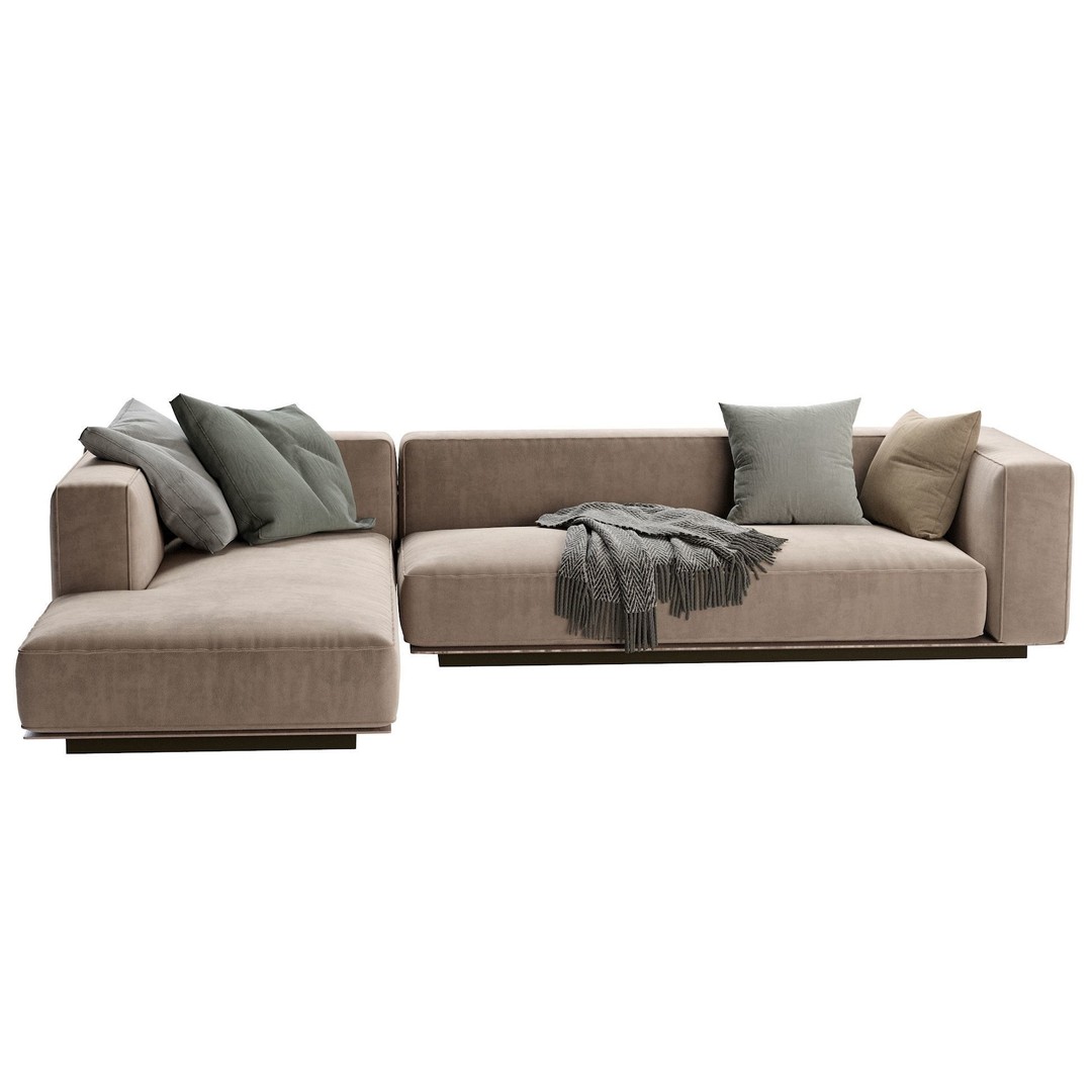 Flexform Grandmare Sofa 3D Model – Contemporary Furniture, FBX, OBJ - View 17