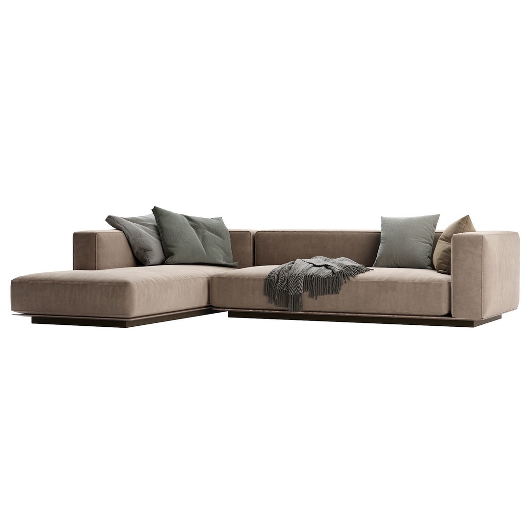 Flexform Grandmare Sofa 3D Model – Contemporary Furniture, FBX, OBJ - View 20