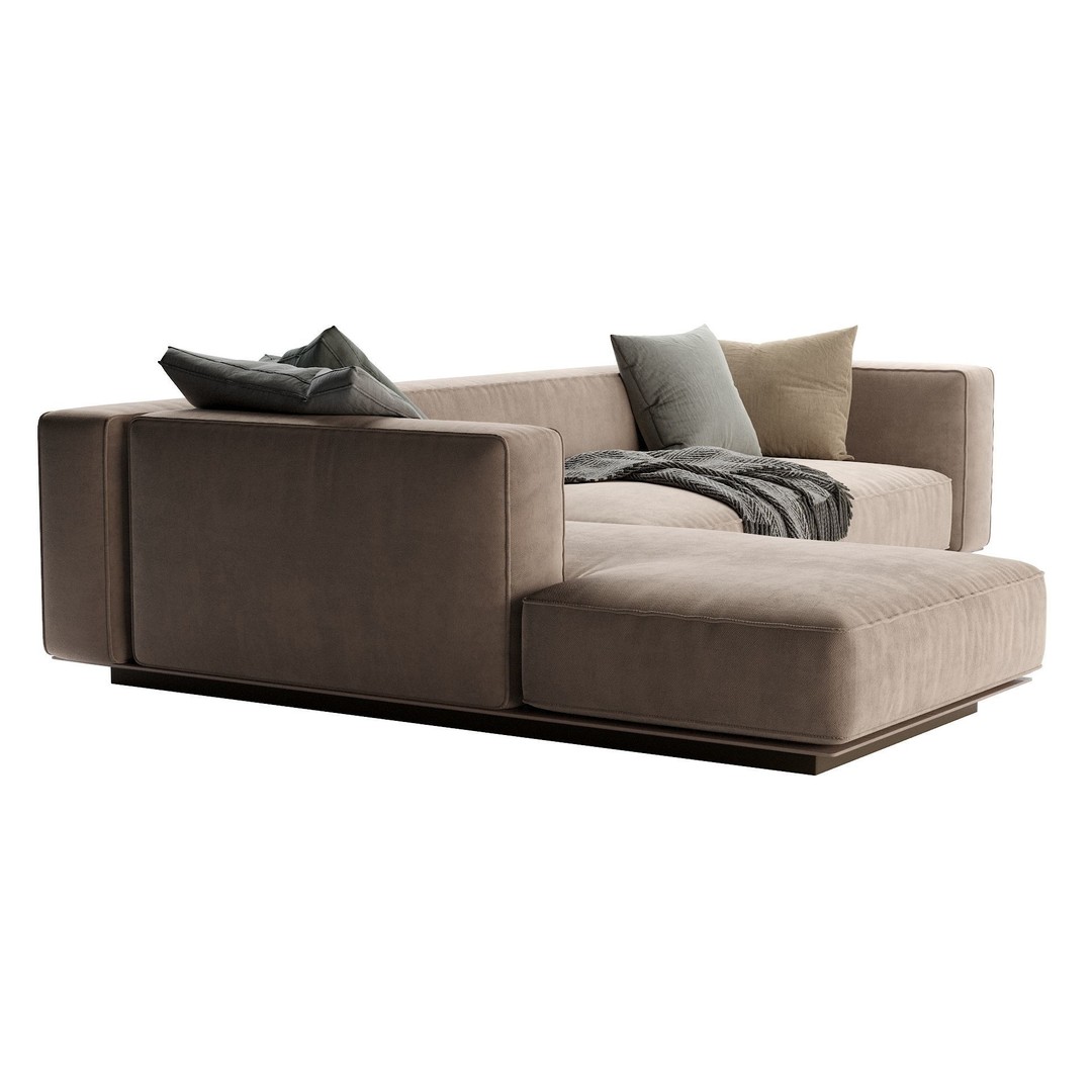 Flexform Grandmare Sofa 3D Model – Contemporary Furniture, FBX, OBJ - View 33