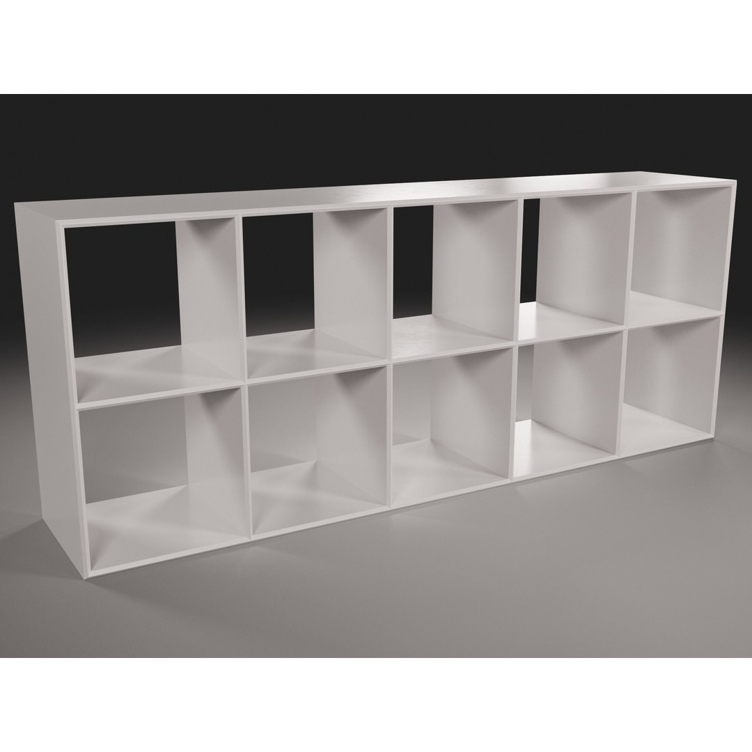 Vinyl Storage No44 3D Model – Realistic Furniture Organizer, FBX, Blender - View 12