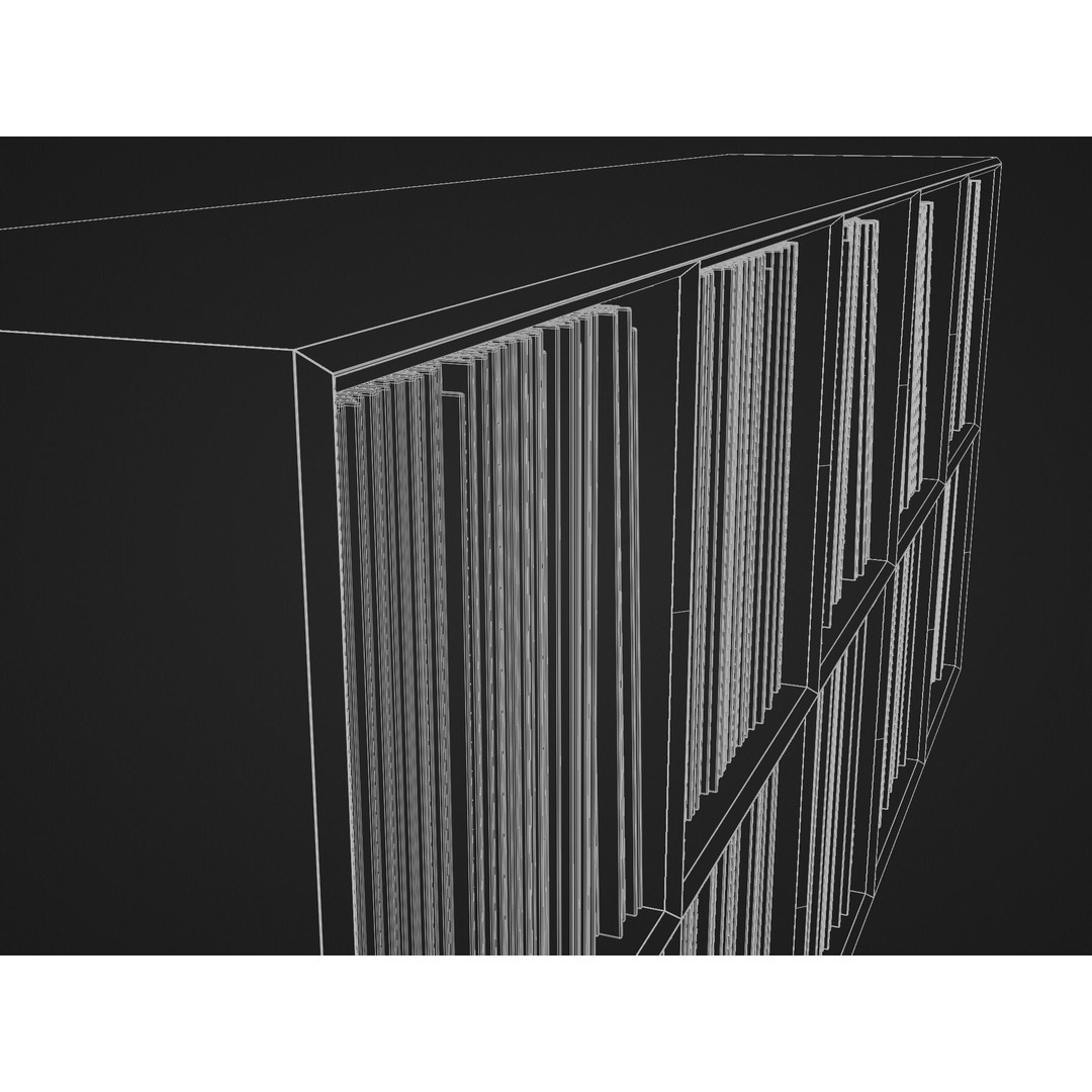 Vinyl Storage No44 3D Model – Realistic Furniture Organizer, FBX, Blender - View 22