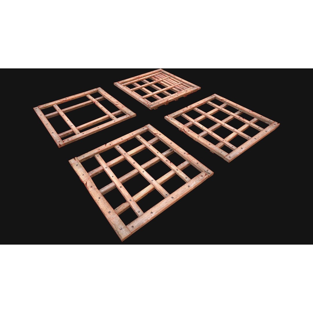 Medieval Roof Tile 3D Model – Low Poly Modular Game Asset, FBX - View 34