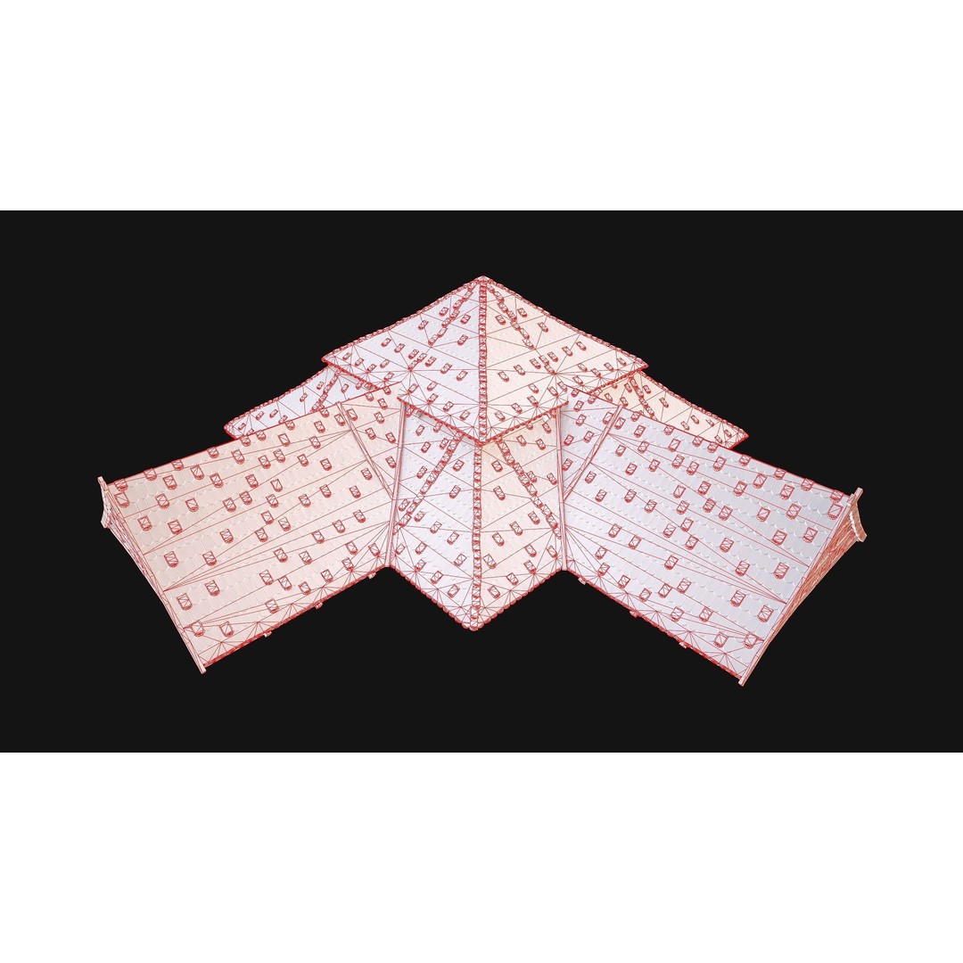 Medieval Roof Tile 3D Model – Low Poly Modular Game Asset, FBX - View 43