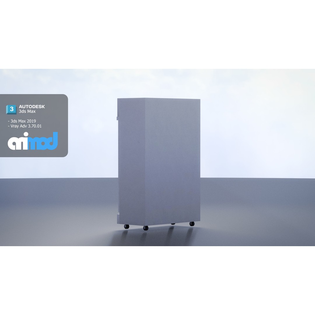 Refrigerated Display Freezer 3D Model – PBR Kitchen Equipment, FBX - View 6