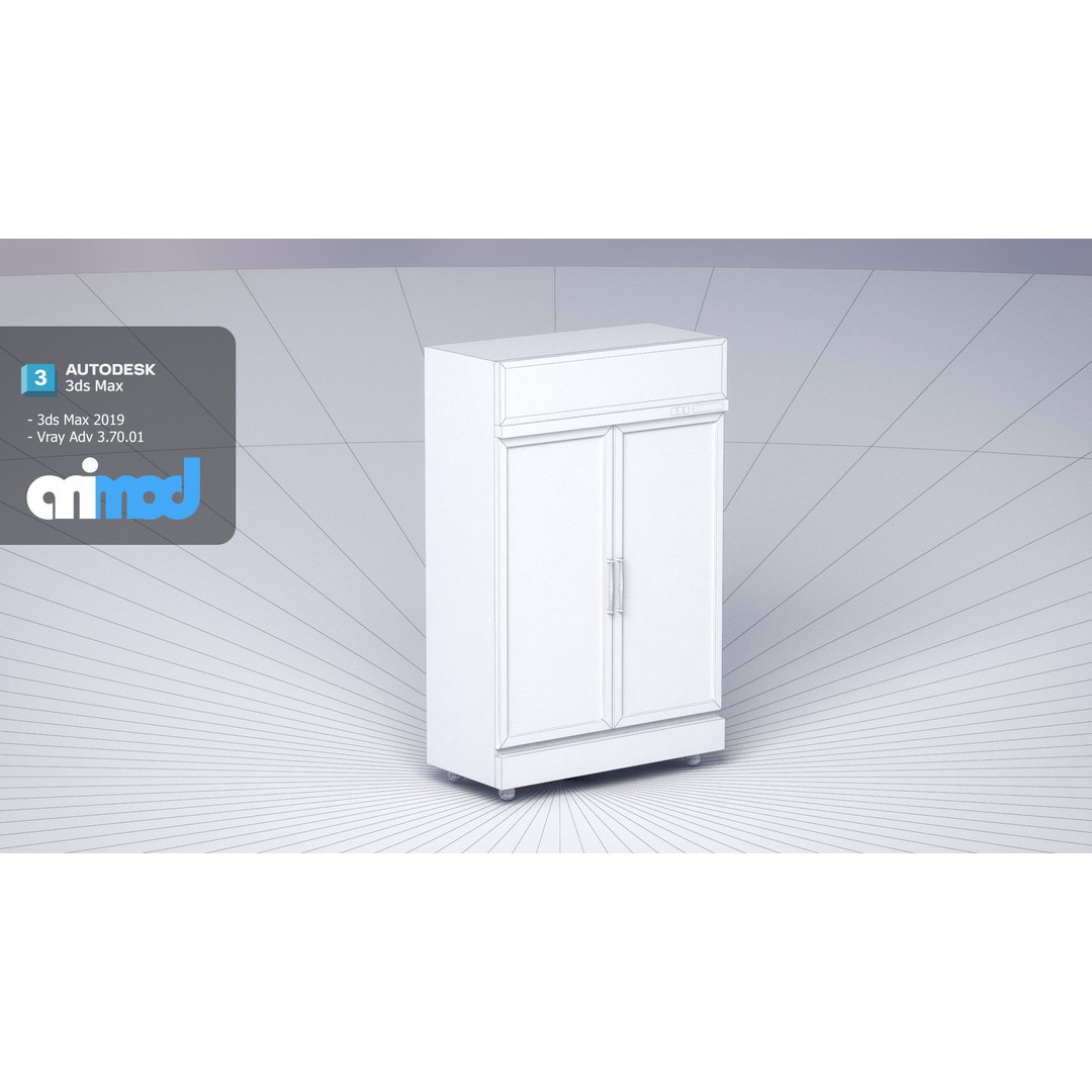 Refrigerated Display Freezer 3D Model – PBR Kitchen Equipment, FBX - View 8