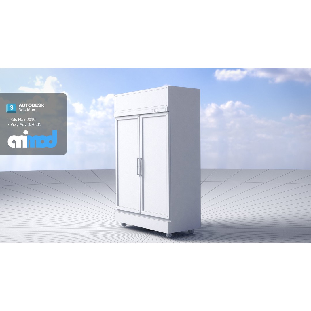 Refrigerated Display Freezer 3D Model – PBR Kitchen Equipment, FBX - View 9