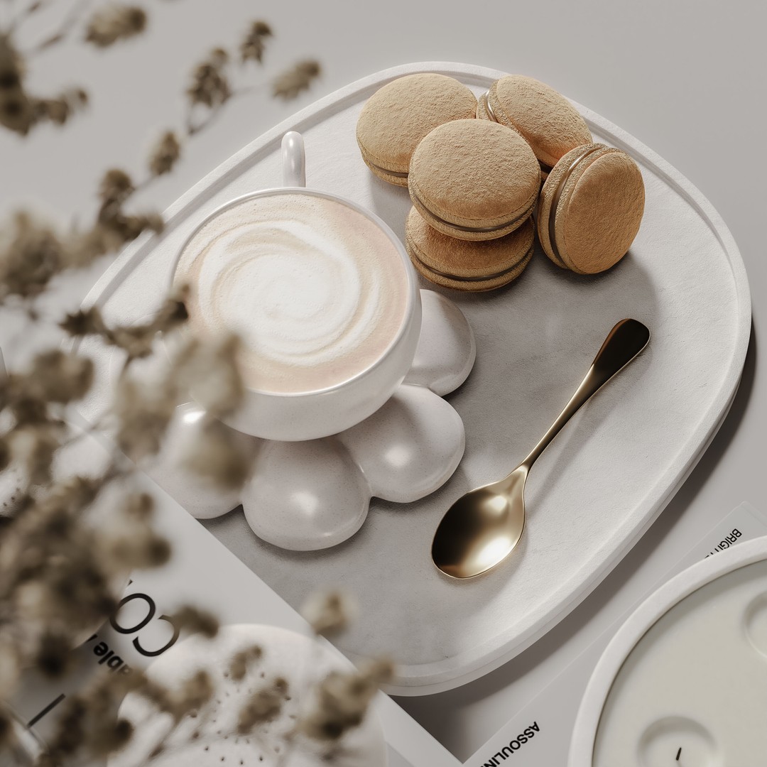 Decorative Set 127 3D Model – Modern Interior Decoration, PBR, OBJ - View 5