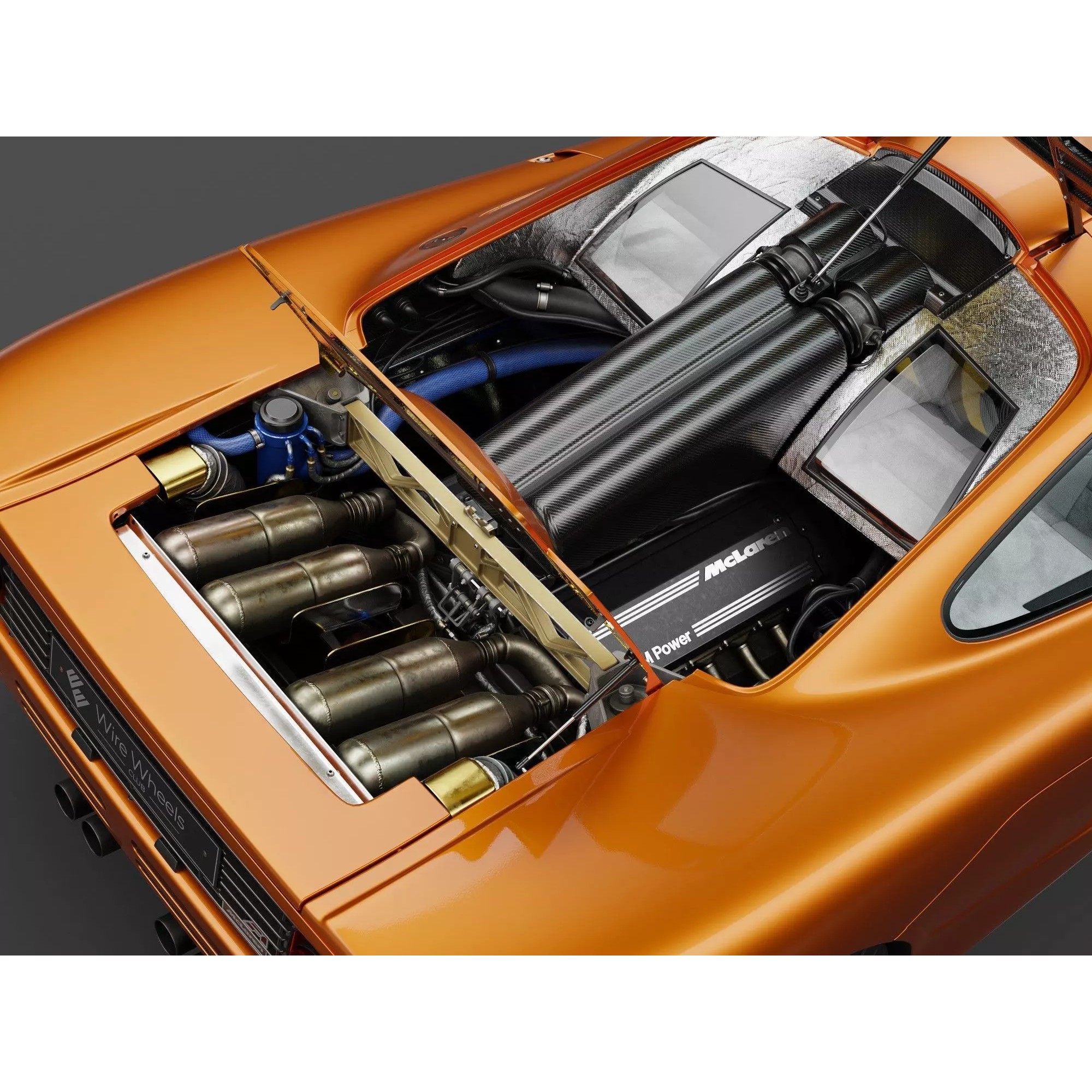 1994 McLaren F1 - High-Poly Game-Ready 3D Model - View 10