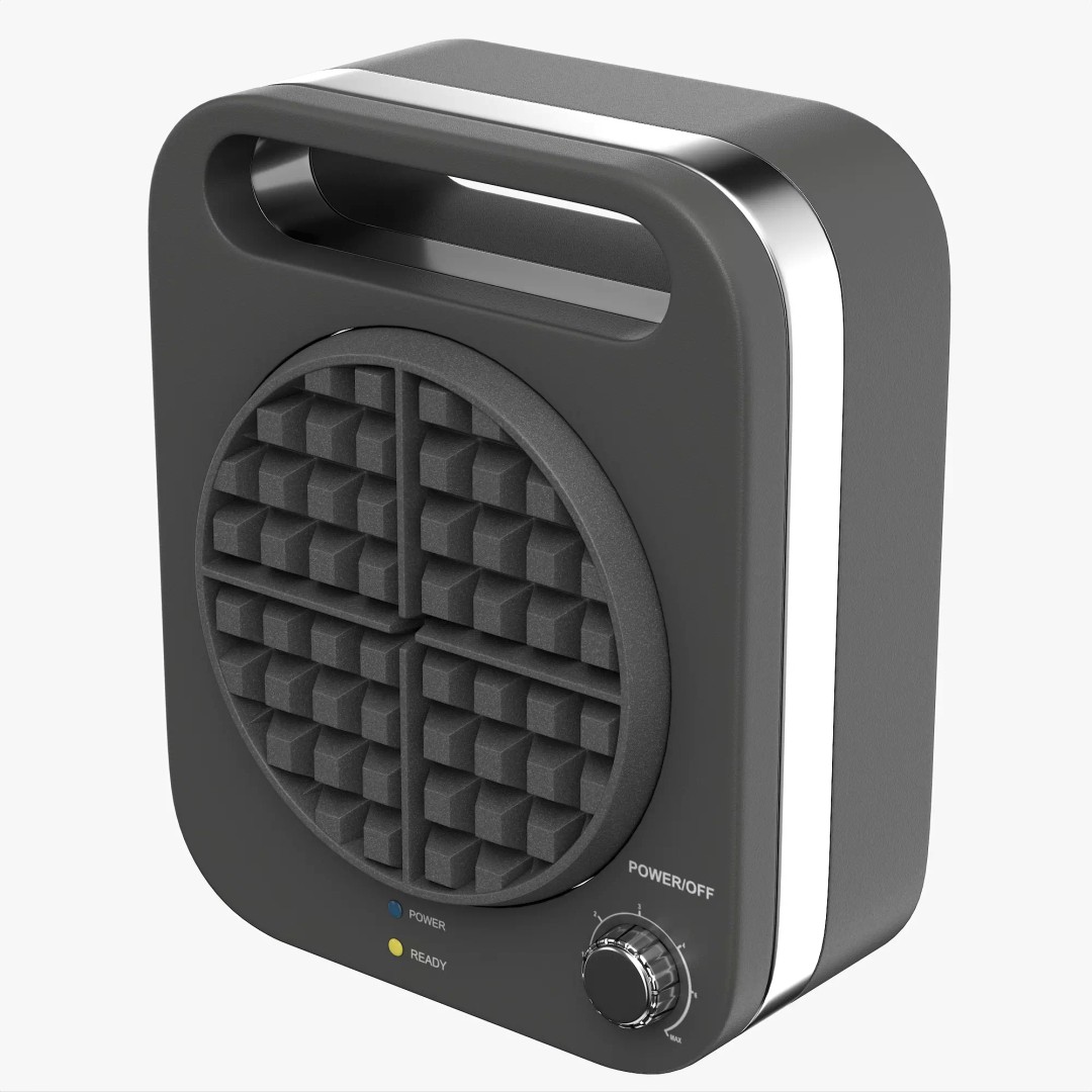 Waffle Maker 3D Model – Modern Kitchen Appliance, PBR, FBX, OBJ - View 2