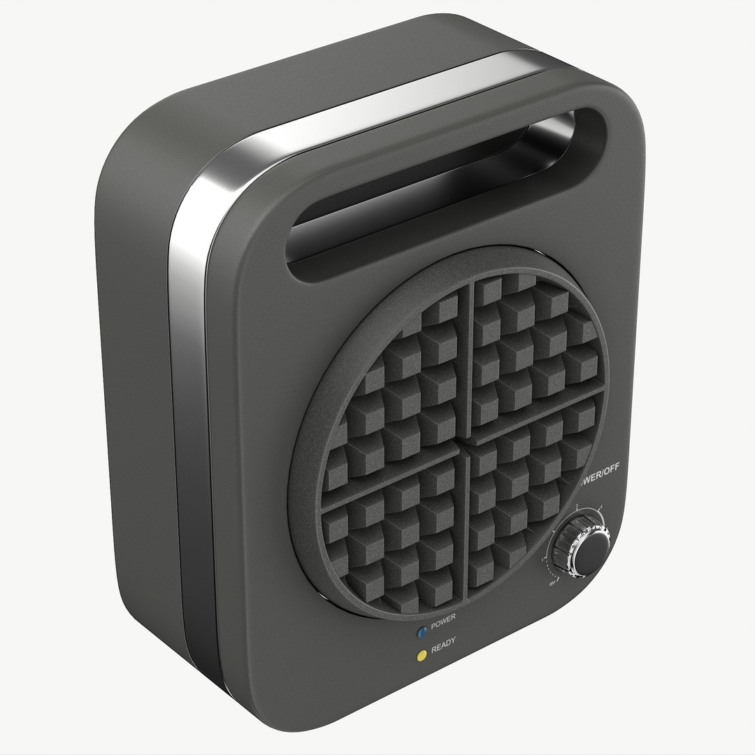 Waffle Maker 3D Model – Modern Kitchen Appliance, PBR, FBX, OBJ - View 6