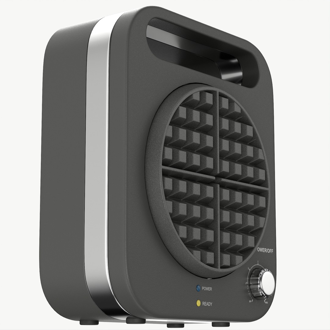 Waffle Maker 3D Model – Modern Kitchen Appliance, PBR, FBX, OBJ - View 8