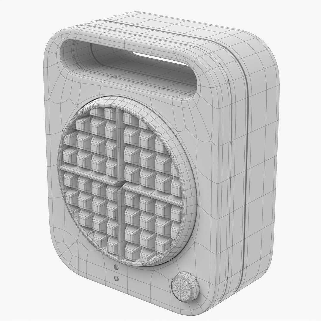 Waffle Maker 3D Model – Modern Kitchen Appliance, PBR, FBX, OBJ - View 9