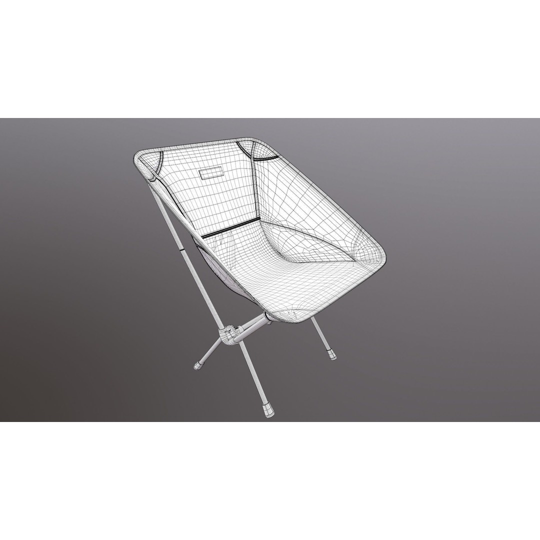 Folding Chair 3D Model – Game Ready PBR Asset, FBX, OBJ