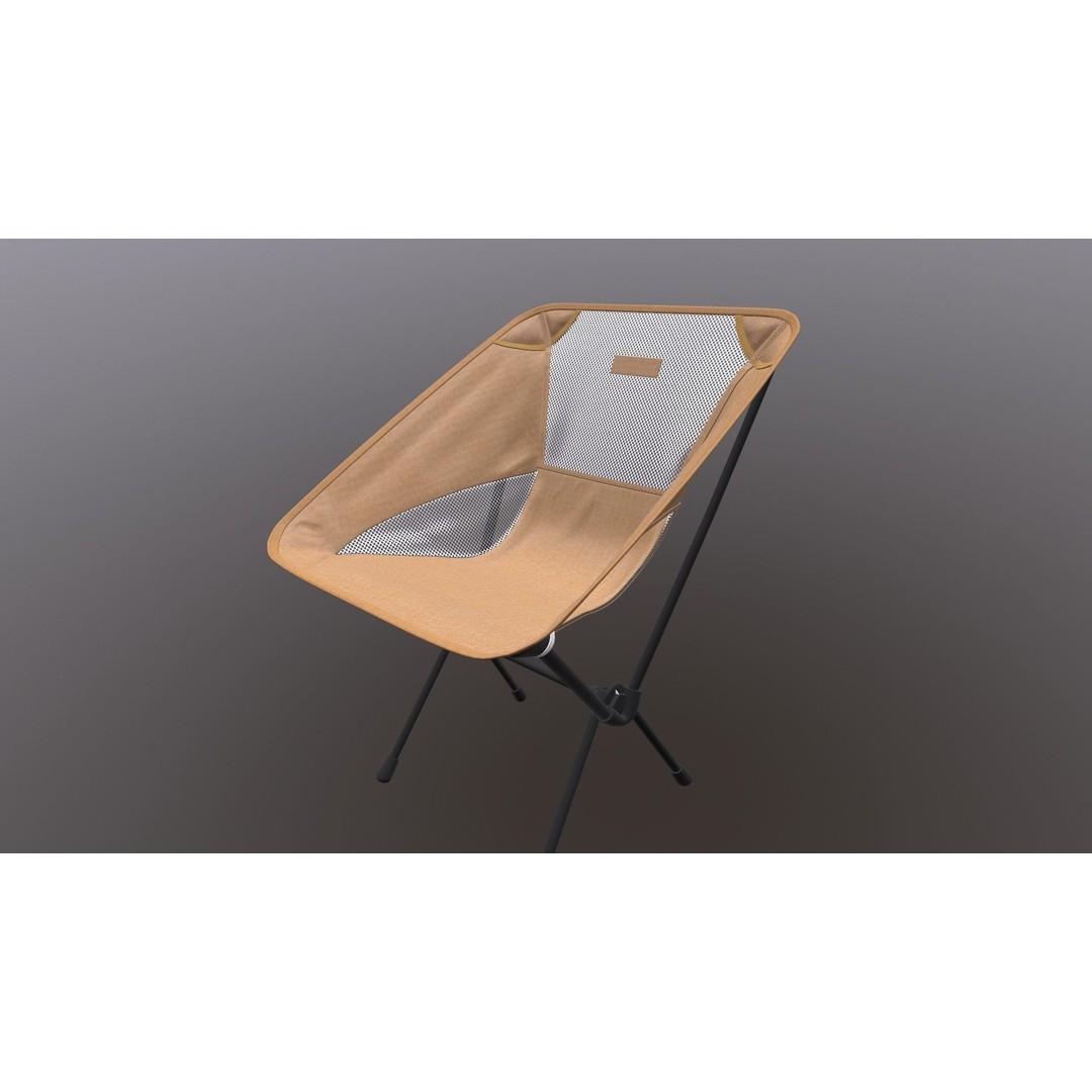 Folding Chair 3D Model – Game Ready PBR Asset, FBX, OBJ - View 10