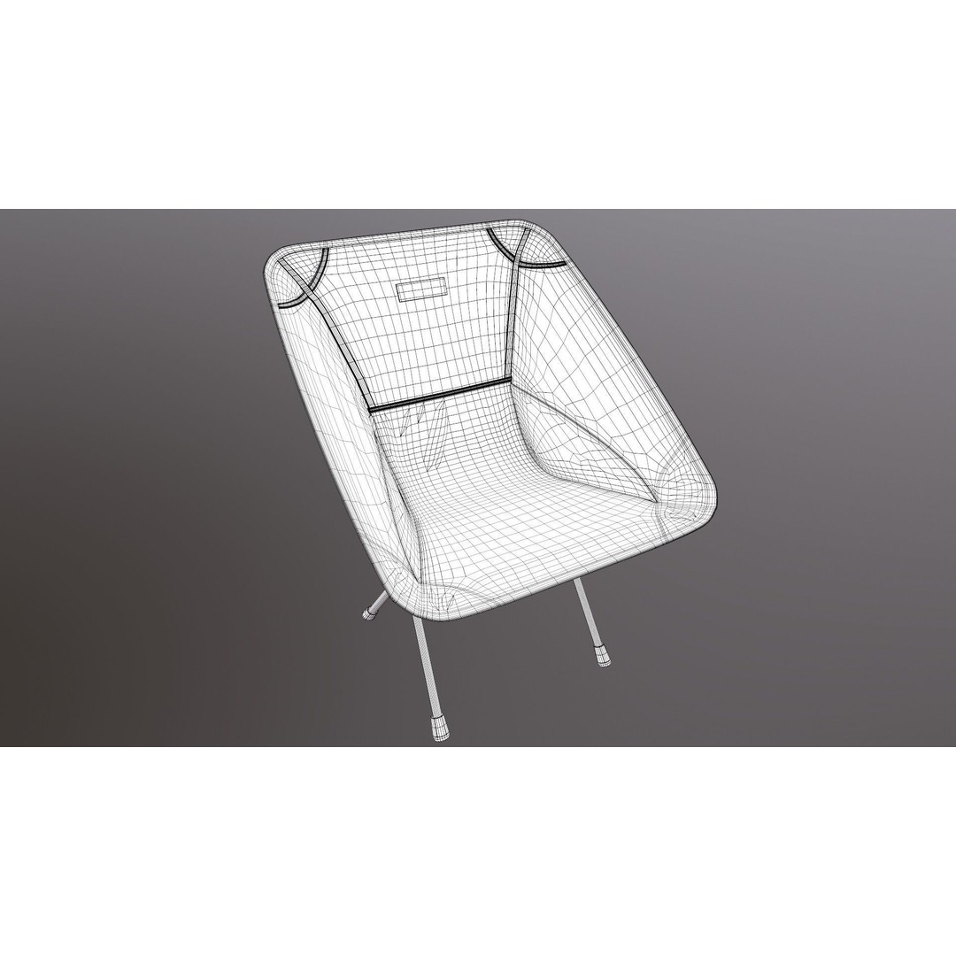 Folding Chair 3D Model – Game Ready PBR Asset, FBX, OBJ - View 19