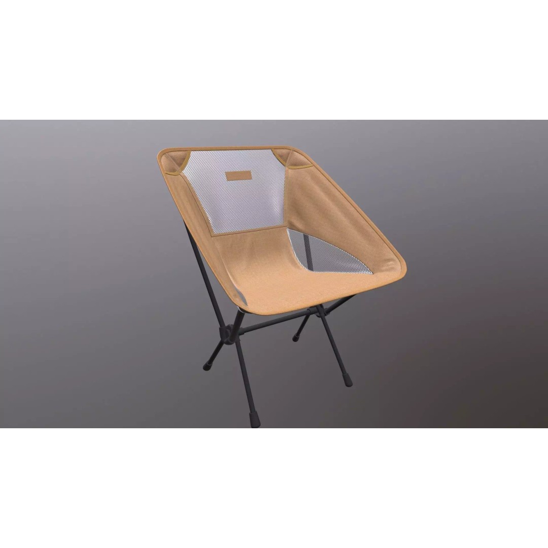 Folding Chair 3D Model – Game Ready PBR Asset, FBX, OBJ - View 2