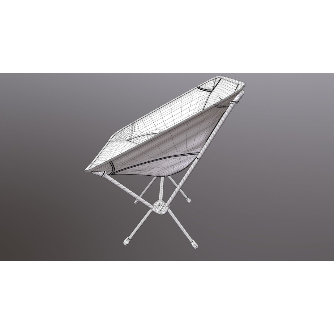 Folding Chair 3D Model – Game Ready PBR Asset, FBX, OBJ - View 22