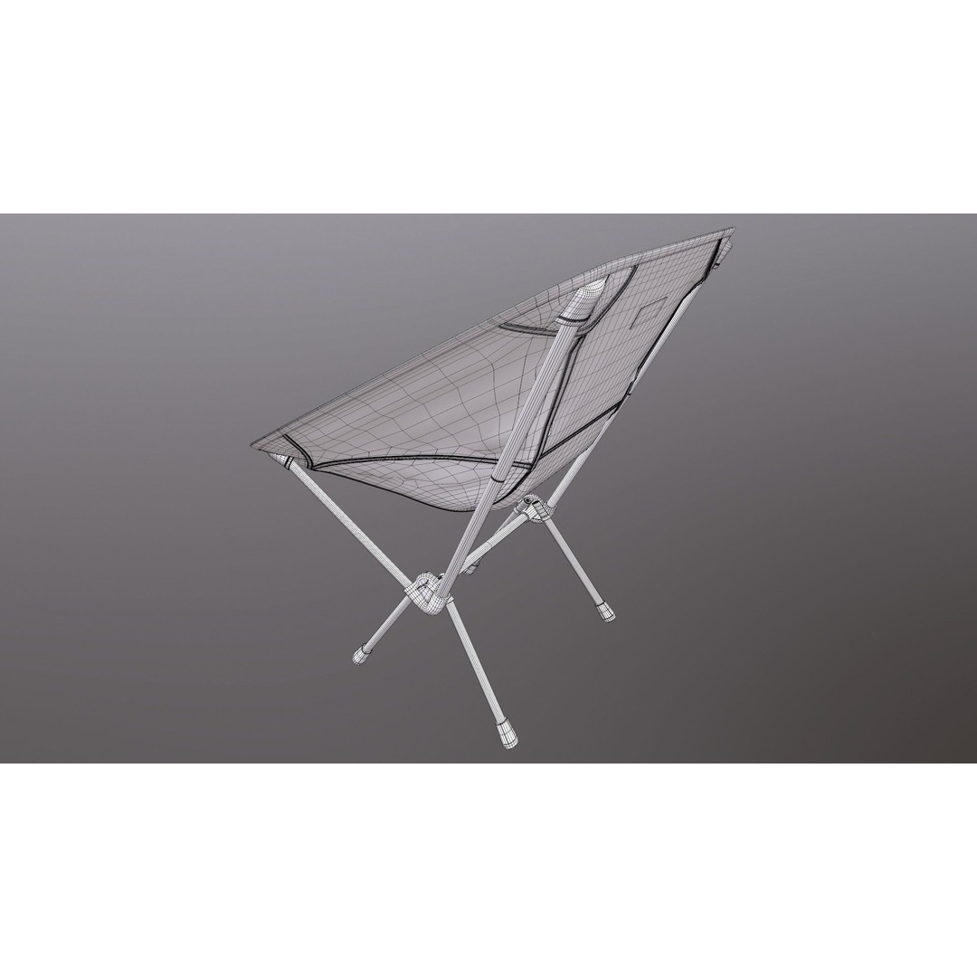 Folding Chair 3D Model – Game Ready PBR Asset, FBX, OBJ - View 23