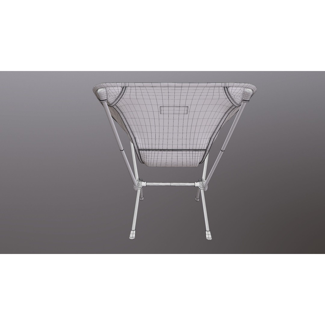 Folding Chair 3D Model – Game Ready PBR Asset, FBX, OBJ - View 24